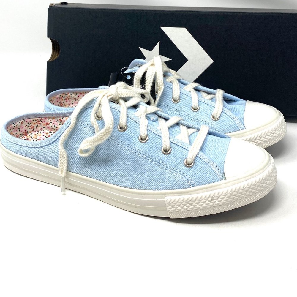 CONVERSE Backless Sneaker Women's Size CTAS Dainty Mule Slip Canvas Blue 571891C